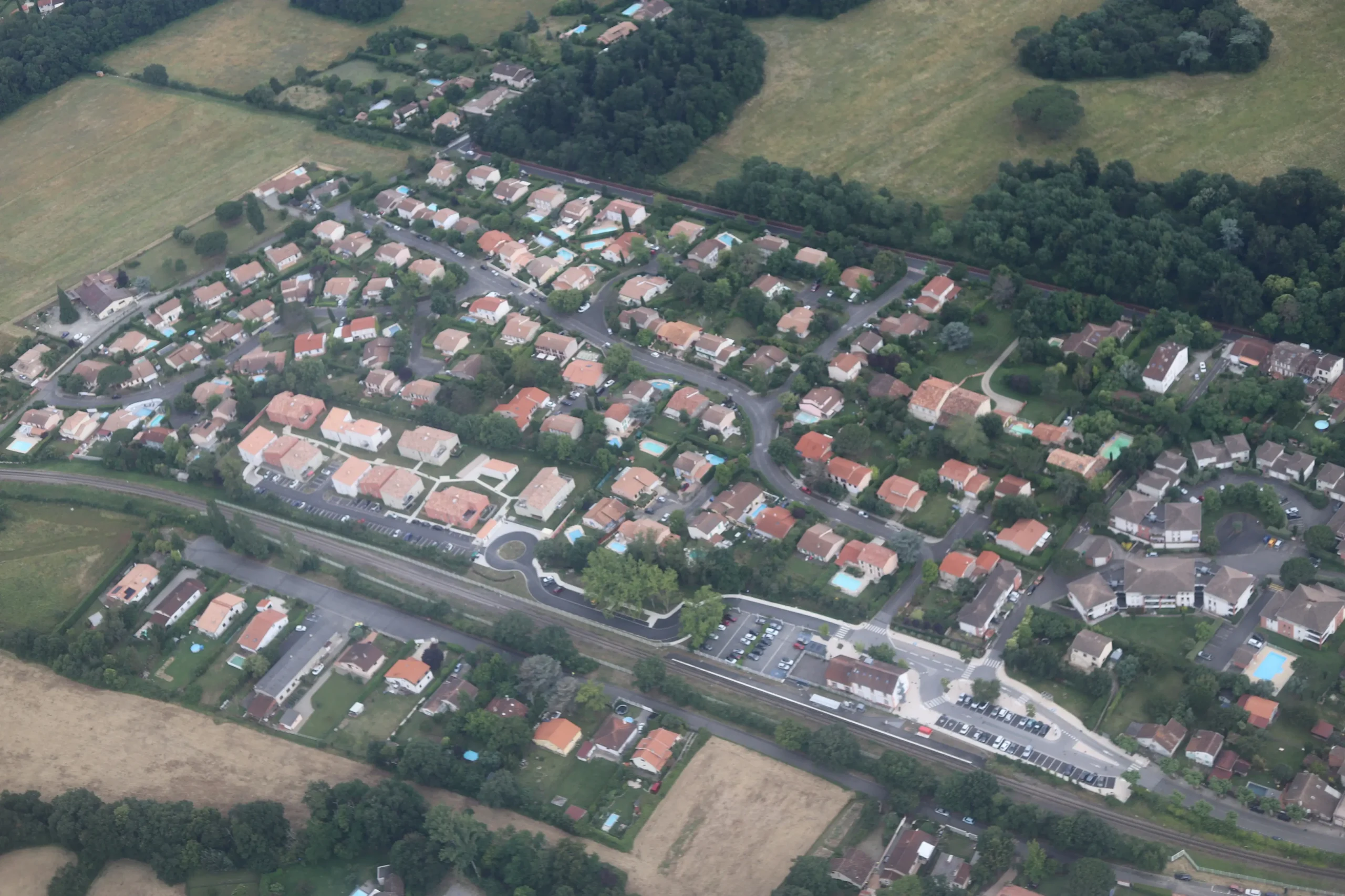 Le hameau vu du ciel
