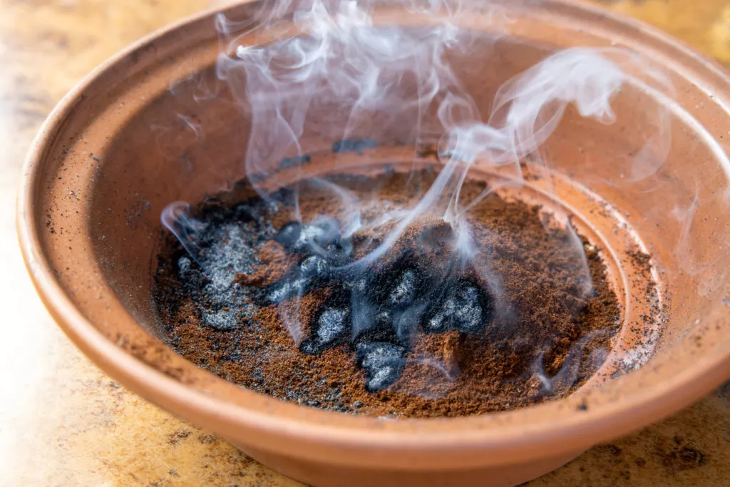 Café moulu brulé